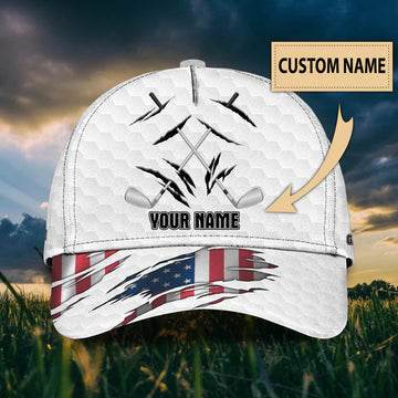 Maxcorners 3D Classic Cap Love Golf E Personalized Name Cap Golf LM0402