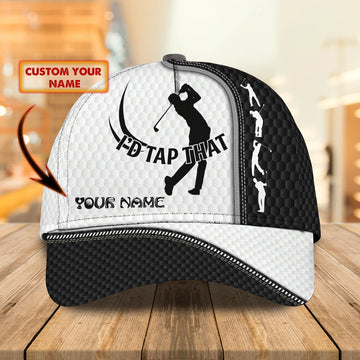 Maxcorners Personalized 3D Full Printing Cap For Golf Dad, To My Dad Golfer Cap Hat, Father Day Gift To Golfer LM0402