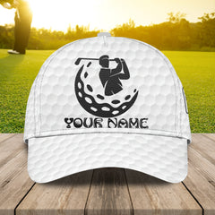 Maxcorners 3D Classic Cap Golf Personalized Name Cap LM0402