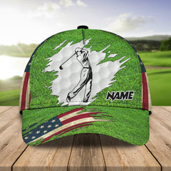 Maxcorners 3D Classic Cap Golf Lovers 010 Personalized Name Cap LM0402