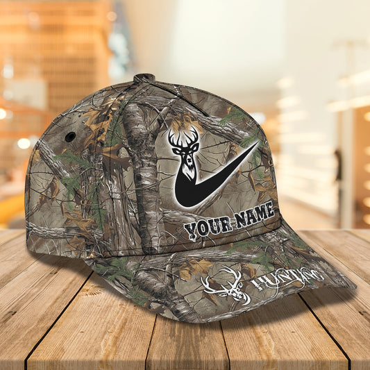 Maxcorners 3D Classic Cap Hunting Personalized Name Cap LM0402