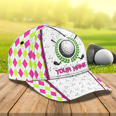 Maxcorners 3D Classic Cap Golf Cap Personalized Name Cap LM0402