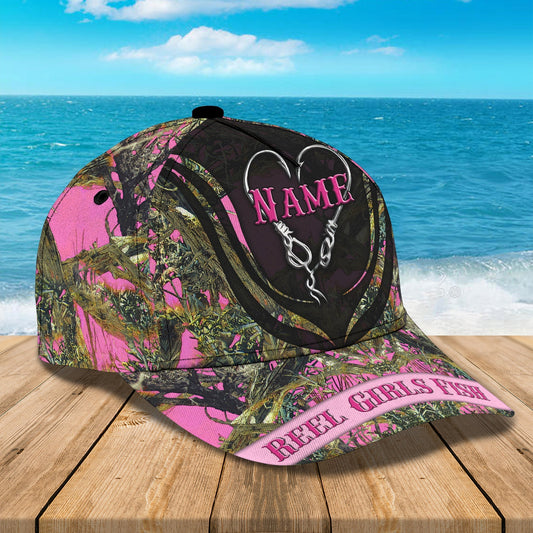 Maxcorners 3D Classic Cap Hunting Girl Personalized Name Cap LM0402
