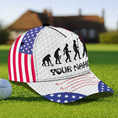 Maxcorners 3D Classic Cap Golf 3 Personalized Name Cap LM0402