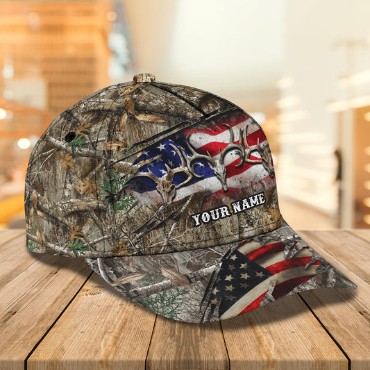 Maxcorners 3D Classic Cap Hunting Personalized Name Cap LM0402
