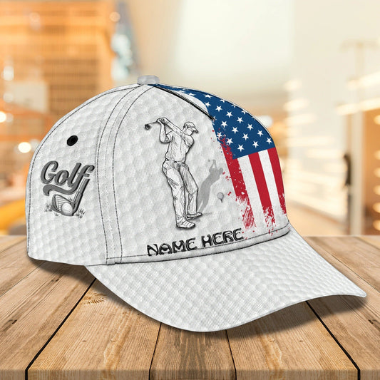 Maxcorners Personalized Baseball Golf Cap For Men, Golfer Cap For Man, Birthday Golfer Gifts, Man Golf Cap LM0402