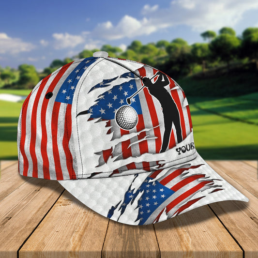 Maxcorners 3D Classic Cap Golf Personalized Name Cap LM0402