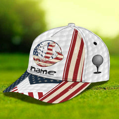 Maxcorners 3D Classic Cap American Golfer 02 Customize Cap LM0402