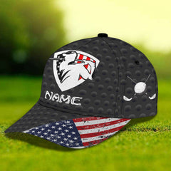 Maxcorners 3D Classic Cap American Golf Personalized Name Cap LM0402