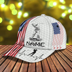 Maxcorners 3D Classic Cap Golf Personalized Name Cap LM0402