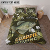Maxcorners Fishing Outdoor Camo Personalized Name Unisex 3D Bedding Set