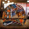 Maxcorners Premium Art Deer Hunting Creepy Camo Pattern 3D Multicolor Personalized Cap