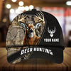 Maxcorners Premium Deer Hunting Leather Pattern 3D Multicolor Personalized Cap