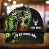 Maxcorners Premium Deer Hunting Leather Pattern 3D Multicolor Personalized Cap
