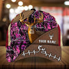 Maxcorners Premium Heart Line Leather Pattern 3D Multicolor Personalized Cap