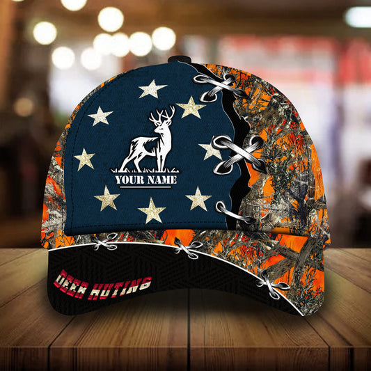 Maxcorners The Best Deer Hunting Star Camo Pattern 3D Multicolor Personalized Cap