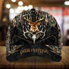 Maxcorners Skull Deer Cracked Deer Hunting Camo Pattern 3D Multicolor Personalized Cap