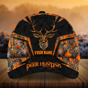 Maxcorners Epic Deer Hunting Art Camo Pattern 3D Multicolor Personalized Cap