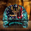 Maxcorners Eternity Cracked US Flag Deer Hunting Camo Pattern 3D Multicolor Personalized Cap