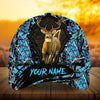 Maxcorners Eternity Cracked Deer Running Deer Hunting Camo Pattern 3D Multicolor Personalized Cap
