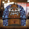 Maxcorners Unique Leather Bow Pattern Deer Hunting 3D Multicolor Personalized Cap
