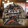 Maxcorners Unique Cracked Bow Deer Hunting Camo Pattern 3D Multicolor Personalized Cap