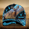Maxcorners Majestic Of Ancient Deer Pattern Deer Hunting 3D Multicolor Personalized Cap