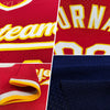 Maxcorners Custom Navy Old Gold Authentic Throwback Baseball Jersey LM2605
