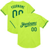 Maxcorners Custom Neon Green Kelly Green Mesh Authentic Throwback Baseball Jersey LM2605