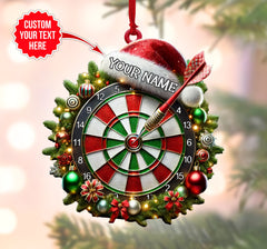 Maxcorners Dart Board, Custom Dart Board Ornaments, Christmas Gift For Dart Lovers