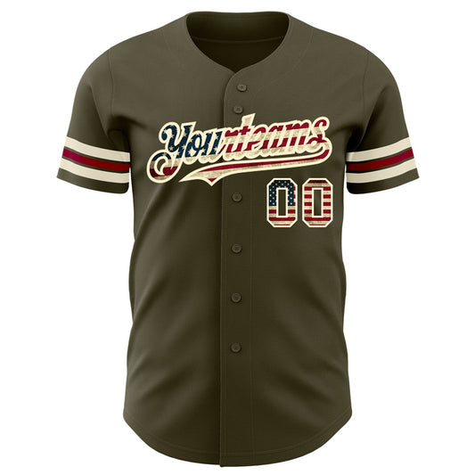Maxcorners Custom White Black Pinstripe Vintage USA Flag Premium Sleeveless Baseball Jersey LM0210