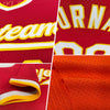 Maxcorners Custom Orange Green-White Authentic Throwback Baseball Jersey LM2605