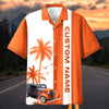 Maxcorners Personalized "This Is How I Roll" Hot Rod Hawaiian Shirt - Custom Photo Car Aloha Shirts