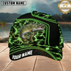 Maxcorners Neon Lightning Design Custom Name Fishing Cap