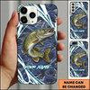 Maxcorners Dynamic Water Ripple Design Custom Name Fishing Phone Case