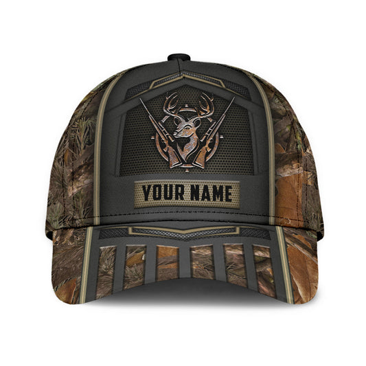 Maxcorners Custom Hunting Classic Cap Hat With Name, Hunter Baseball Cap Hat Present To Hunter Man Girl LM0402