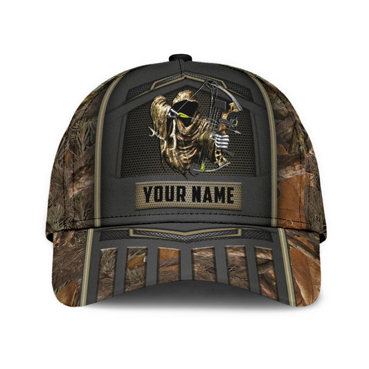 Maxcorners Bow Hunting Classic Cap Custom Name Baseball Cap Hat For Hunter Hunting Cap Hat LM0402