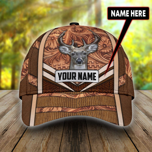 Maxcorners Personalized Brown Hunting Baseball Cap Hat For Men And Women Hunting Gift For Son Dad LM0402