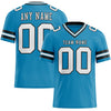 Maxcorners Custom Panther Blue White-Black Authentic Football Jersey LM2605
