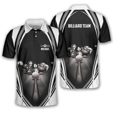 Maxcorners Rack Em Up Billiard Personalized Name Unisex Shirt