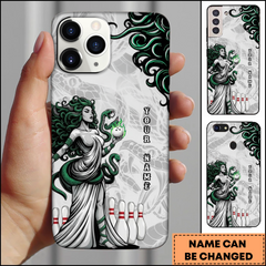 Maxcorners Bowling Phonecase Medusa Goddess Snake Bowling Personalized Name 3D Phone Case