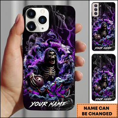 Maxcorners Dark Mage Skull Bowling Power Personalized 3D Phone Case