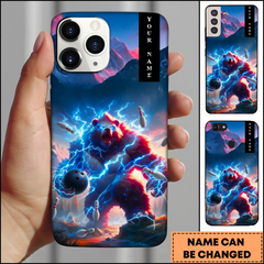 Maxcorners Electric Bear Mountain Storm Bowling Personalized 3D Phone Case