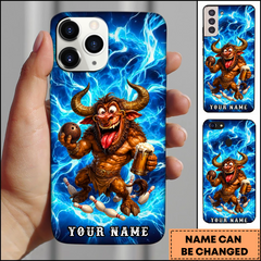 Maxcorners Electric Minotaur Beer Bowling Personalized 3D Phone Case