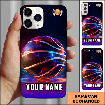 Maxcorners Basketball Neon Energy Ball Personalized 3D Phone Case