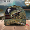 Maxcorners Faith Inspired Angler Custom Name Fishing Cap