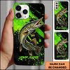 Maxcorners Neon Splash Action Custom Name Fishing Phone Case