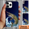 Maxcorners Dynamic Surface Feeding Design Custom Name Fishing Phone Case