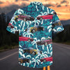 Maxcorners Personalized Plymouth Prowler Car Retro Open Wheel Roadster Tropical Teal Hawaiian Shirt, Custom Photo Car Aloha Shirts (Up to 5 photos)