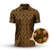 Maxcorners Funny Pattern Golf Shirt, Dachshund Golf Shirt, Christmas Golf Shirt, Golf Gift For Men